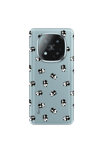 Other Xiaomi Redmi Note 14 Pro + 5g Small Pandas Transparent Silicone TPU Θήκη