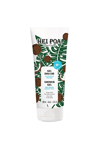 Hei Poa | Shower Gel Organic Coconut Pulp Αφρόλουτρο με Πολτό Καρύδας | 200ml