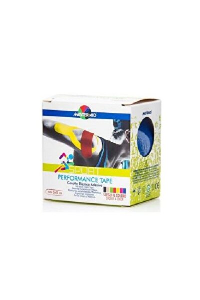 Master Aid | Kinesio Sport Performance Tape | Μπλέ Ελαστικό Αυτοκόλλητο Επίθε...
