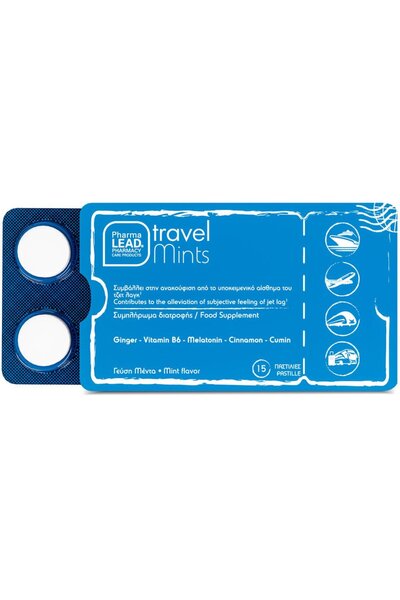 PharmaLEAD | Travel Mints Συμπλήρωμα Διατροφής με Μελατονίνη για Ανακούφιση α...
