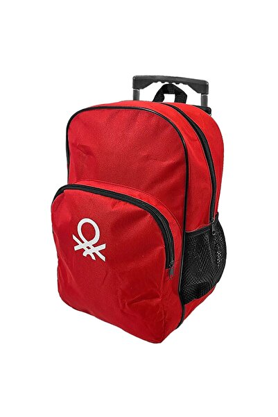 Benetton Βαλίτσα τρόλεϊ Κόκκινη 41x28x12εκ. 12196-1641R