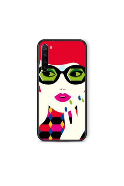 Other Xiaomi Redmi Note 8 Red hair girl Black Glossy Θήκη