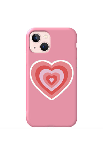 Other Apple iPhone 13 My Heart Is Yours Pink Colored Silicone TPU Θήκη