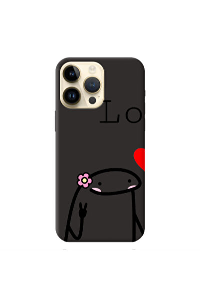 Other Apple iPhone 13 Pro Max Love 1 Black Colored Silicone TPU Θήκη