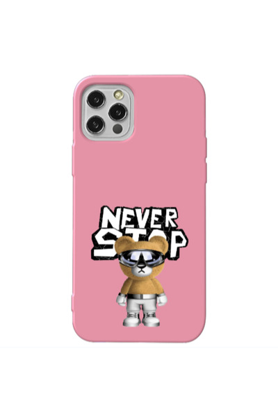 Other Apple iPhone 13 Pro Never stop Pink Colored Silicone TPU Θήκη