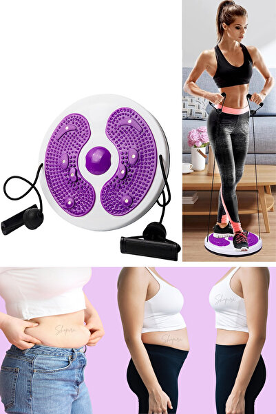 Shopura Direnç Lastikli Twister Kalça Ve Bel Sıkılaştırıcı Dönen Disk Evde Sp...