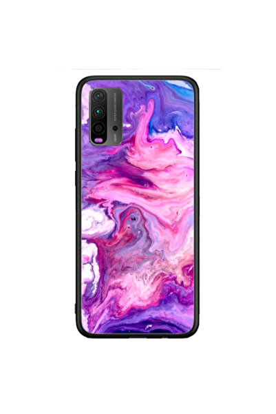 Other Xiaomi Redmi 9T Marble art Black Glossy Θήκη