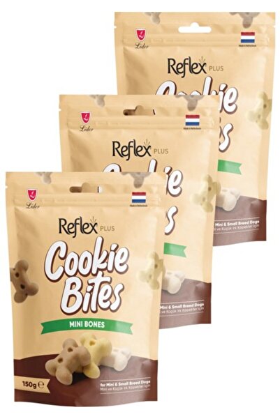 Reflex Cookie Bites Mini Bones Küçük Irk Yetişkin Köpek Ödül Maması 3 x 150GR