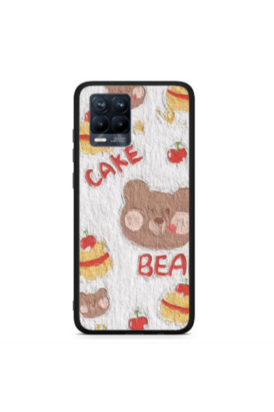 Other Realme 8 Cake Bear Black Glossy Θήκη