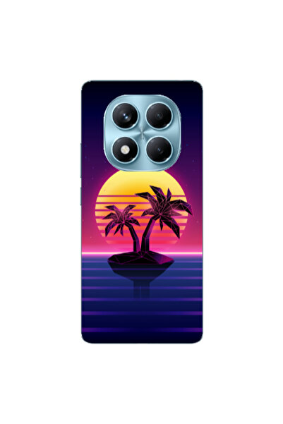Other Xiaomi Redmi Note 14 Pro Moon and Palmie Transparent Silicone TPU Θήκη