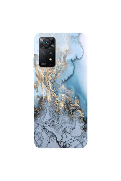 Other Xiaomi Redmi Note 11 4G Marble Gold Design Transparent Silicone TPU Θήκη