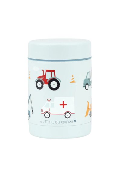 A Little Lovely Company Θερμός φαγητού από ανοξείδωτο ατσάλι 300ml - Οχήματα
