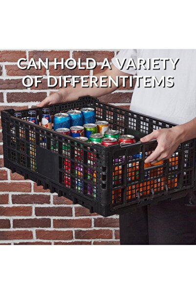 Garvee Foldable Storage Box Set (52L) – Stackable, Sturdy Plastic Crates– Wit...