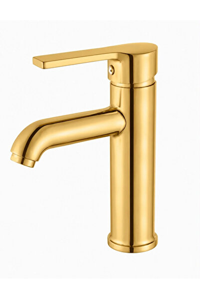 ÜSO SU ARMATÜRLERİ Delta Lavabo Bataryası Gold ( ALTIN )