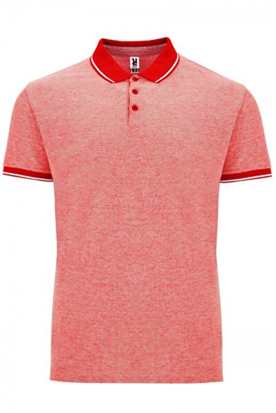 ROLY Tricou polo bărbătesc, 100% bumbac, Bowie, Roșu melanj