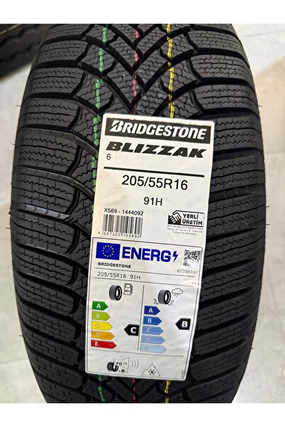 Bridgestone / 205/55R16 (BLIZZAK 6) 2025 KIŞ LASTİĞİ (1 ADET FİYATIDIR. EN AZ...