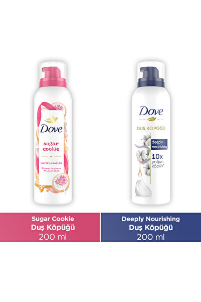 Dove Sugar Cookie Duş Köpüğü 200 ml + Deeply Nourishing Duş Köpüğü 200 ml