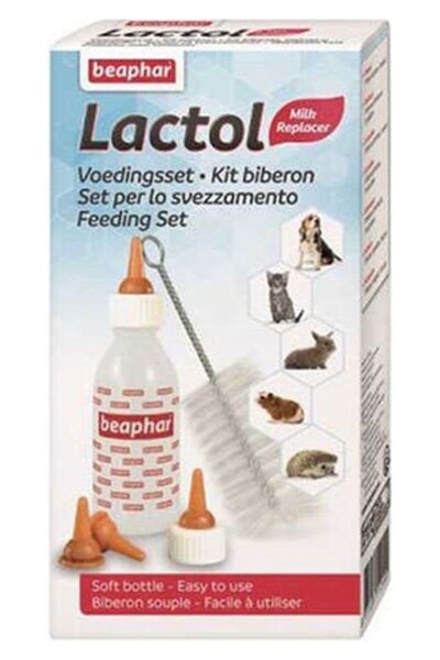 Beaphar Lactol 35 ml Yavru Köpek ve Kedi Biberon Seti Temizleme Fırçası ile E...