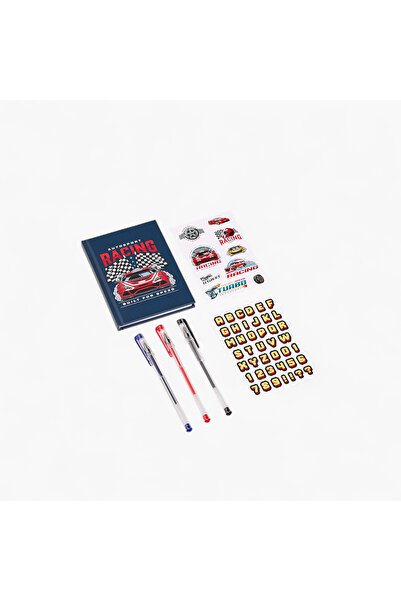 Lifestyle Racing Stationery Set with Book, Stickers, Pens - Set of 6