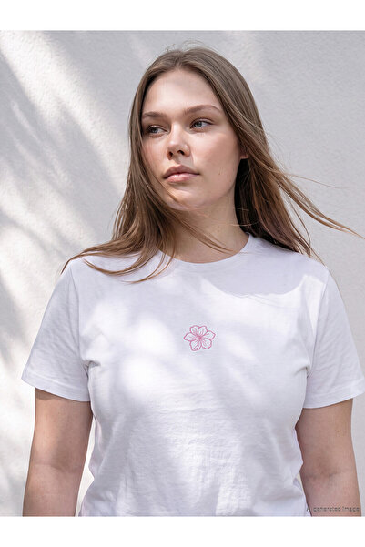 LC Waikiki Nevavm with Difference Big Size 100% Cotton Women's T-Shirt