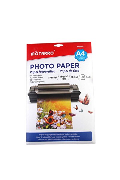 MOTARRO PHOTO PAPER A4 SIZE 20 SHEETS 200 G/m 761 ib