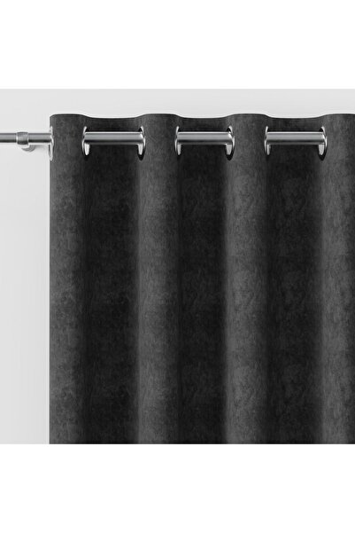 Milas Perdea de catifea gri 140x260 cm