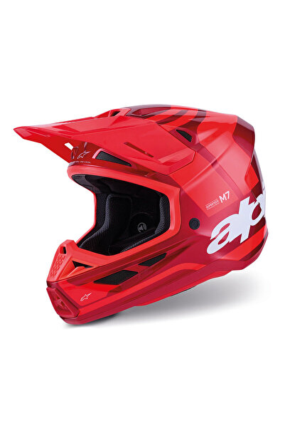 Alpinestars S-M7 Core Off-Road Kaskı Kırmızı