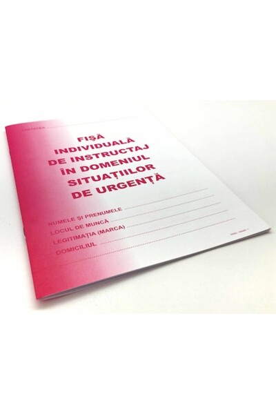 OEM Fișă de instrucțiuni individuală pentru situații de urgență, A5