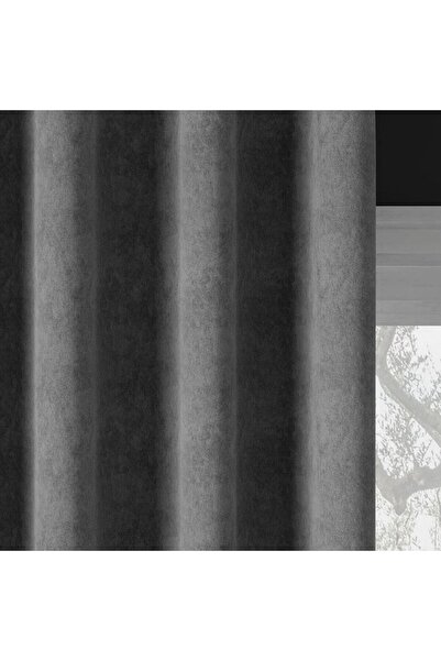 Milas Draperie gata confecționată din catifea gri 140x260 cm