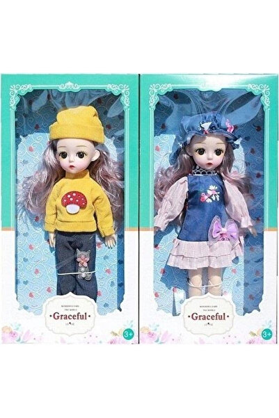 OEM Papusa de moda Merkpol, par lavanda, multicolor, 19x36cm, set 3+ ani