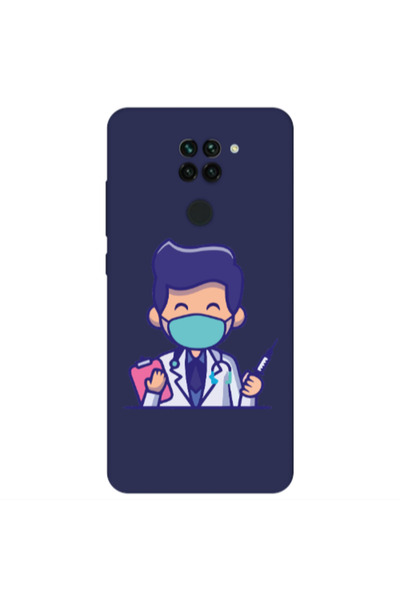 Other Xiaomi Redmi Note 9 Specialist Doctor Dark blue Colored Silicone TPU Θήκη