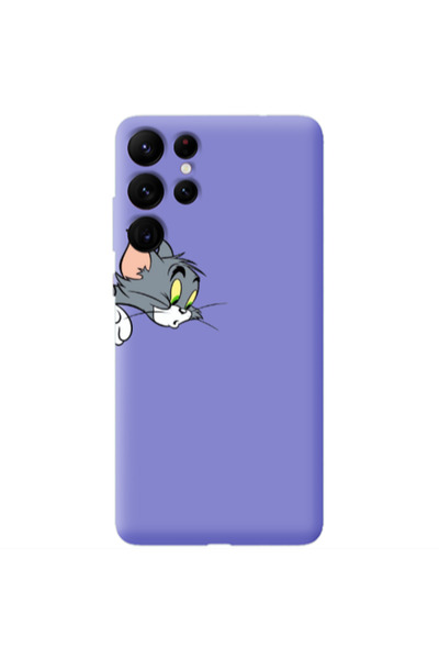 Other Samsung S22 Ultra Tom 1 Purple Colored Silicone TPU Θήκη