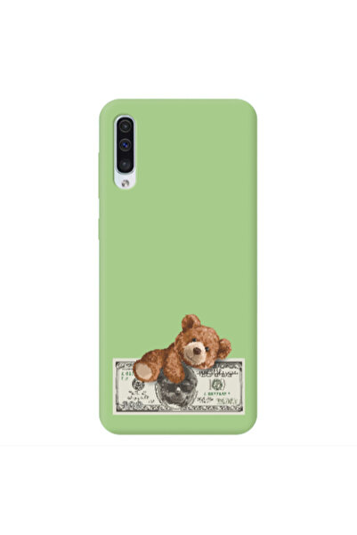 Other Samsung A50 Money Style Light Green Colored Silicone TPU Θήκη