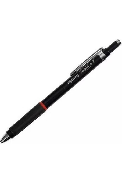 Rotring Rapid 0.7 mm Uçlu Metal Gövdeli Versatil Kalem Siyah Renk ile Dayanık...