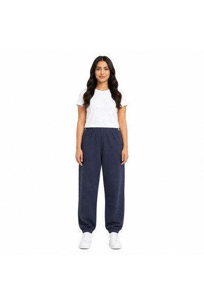 Generic Girls' Jogger Pants with Elastic Waistband and Ruffle Pockets Pink