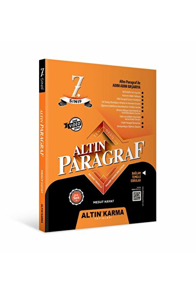 Altın Karma Yayınları ALTINKARMA 7. SINIF PARAGRAF SORU BANKASI BAĞLAM TEMELL...