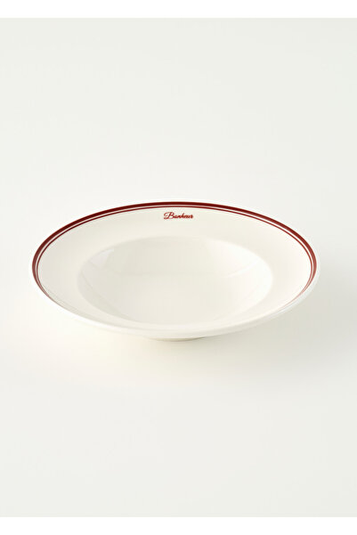 Bella Maison Bonheur Porselen Makarna Tabağı Bordo (28 cm)