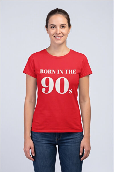 gökçesu Women's T-Shirt - Red Color High Cotton Content Soft Texture