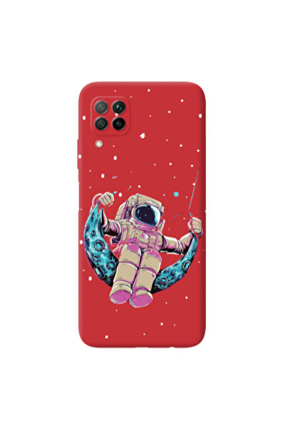 Other Huawei P40 Lite Astronaut swinging on the moon Red Colored Silicone TPU...