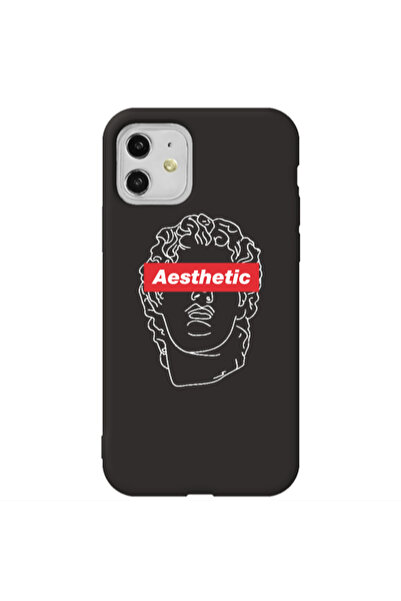 Other Apple iPhone 11 Aesthetic Black Colored Silicone TPU Θήκη