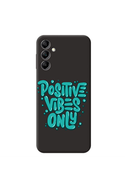 Other Samsung A14 5G Positive Vibes Only Black Colored Silicone TPU Θήκη
