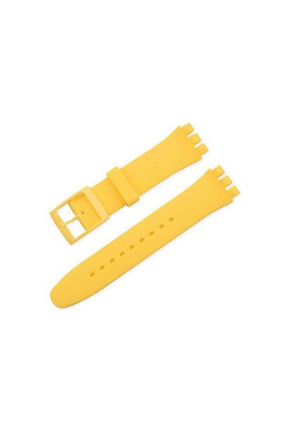 OEM Λουράκι Σιλικόνης Κίτρινο (Swatch 19mm)