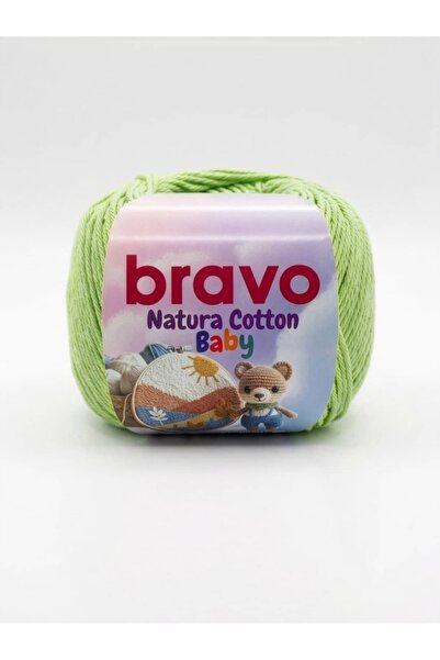 Bravo Natura Cotton Baby %100 Pamuk Amigurumi, Punch ve Bandana Örgü İpi 50 g...