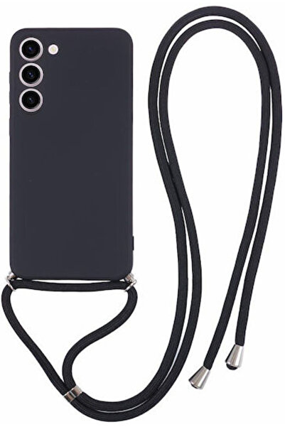 OEM Θήκη Πλάτης Σιλικόνης με Λουράκι Μαύρο (Galaxy S23+) Κωδικός: 01SAM4418