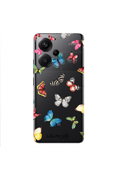 Other Xiaomi Redmi Note 13 Pro+ 5G Butterfly Mix Transparent Silicone TPU Θήκη