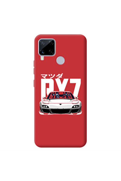 Other Realme C25S Car Rx7 Red Colored Silicone TPU Θήκη