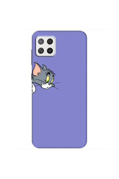Other Samsung A22 5G Tom 1 Purple Colored Silicone TPU Θήκη
