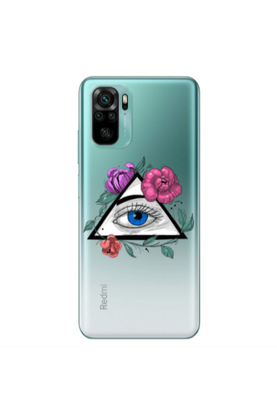 Other Xiaomi Redmi Note 10S Eye and flower Transparent Silicone TPU Θήκη