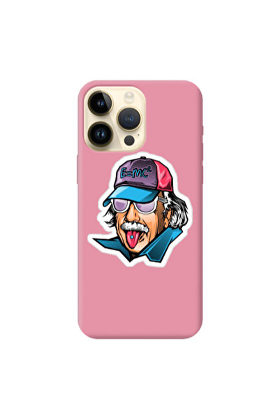 Other Apple iPhone 13 Pro Max Einstein Pink Colored Silicone TPU Θήκη