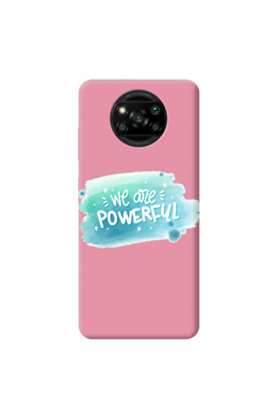 Other Xiaomi Poco X3 /X3 Pro We are Powerful Pink Colored Silicone TPU Θήκη